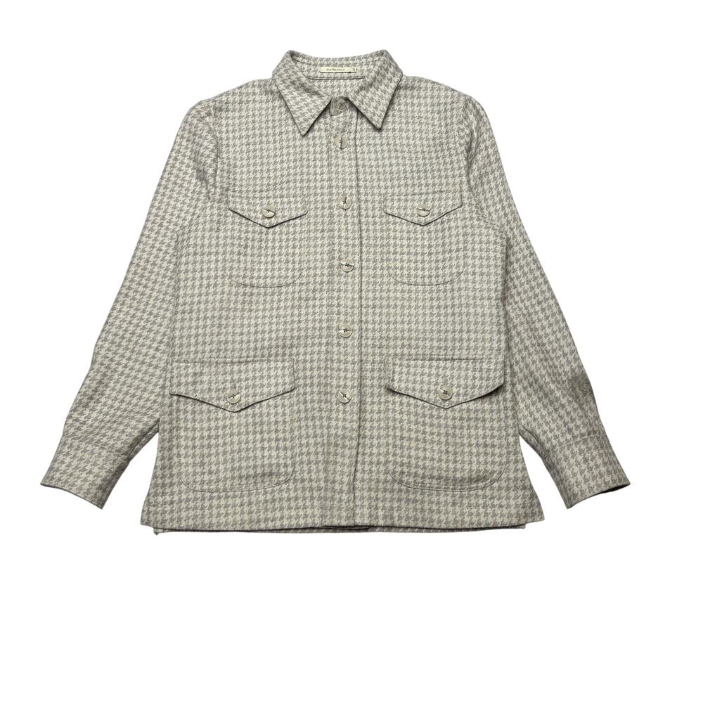 Suitsupply William EB Rogna Wool Cashmere Shirt Jacket Houndstooth 21x29 READ